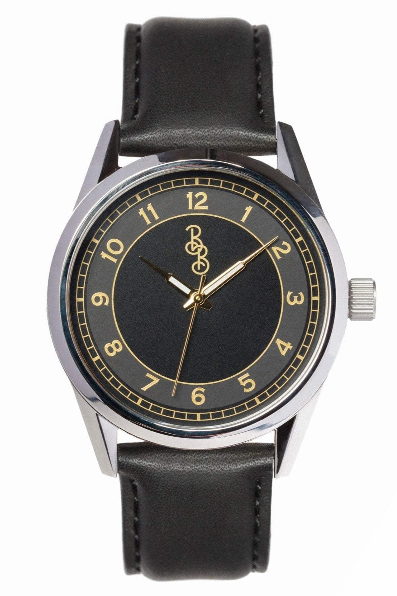 Black and Gold Classic Watch - The Beyond Boring Watch Company - Flyclothing LLC