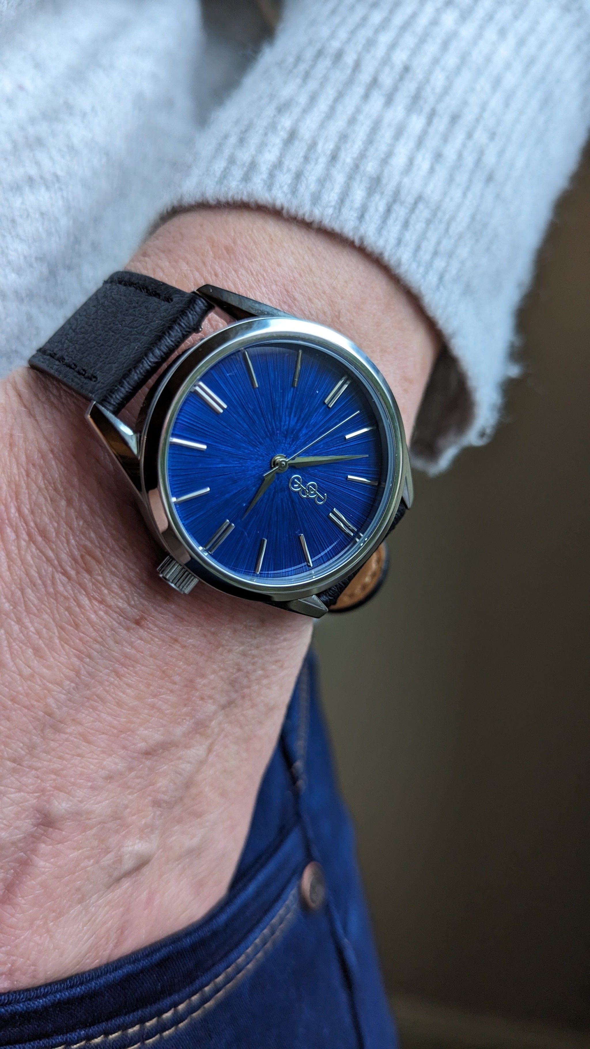 Blue Sunburst Watch - The Beyond Boring Watch Company - Flyclothing LLC