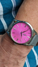 Pink Sunburst Watch - The Beyond Boring Watch Company - Flyclothing LLC