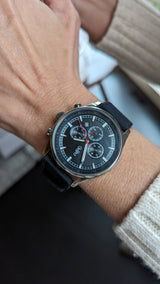 Black Sport Chronograph - The Beyond Boring Watch Company - Flyclothing LLC