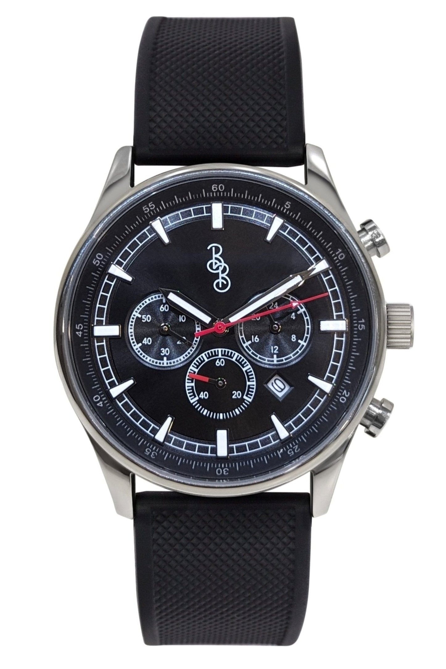 Black Sport Chronograph - The Beyond Boring Watch Company - Flyclothing LLC