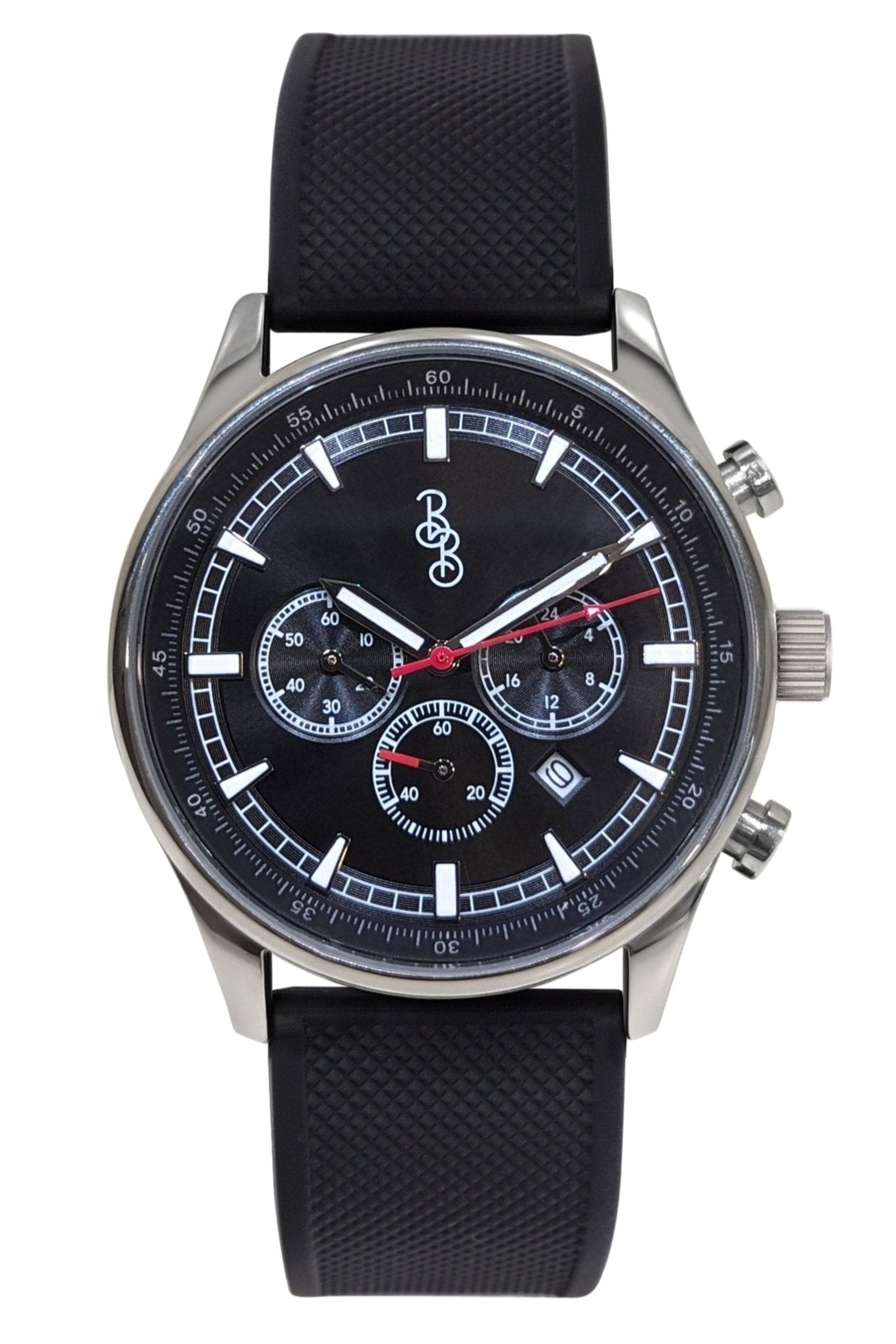 Black Sport Chronograph - The Beyond Boring Watch Company - Flyclothing LLC