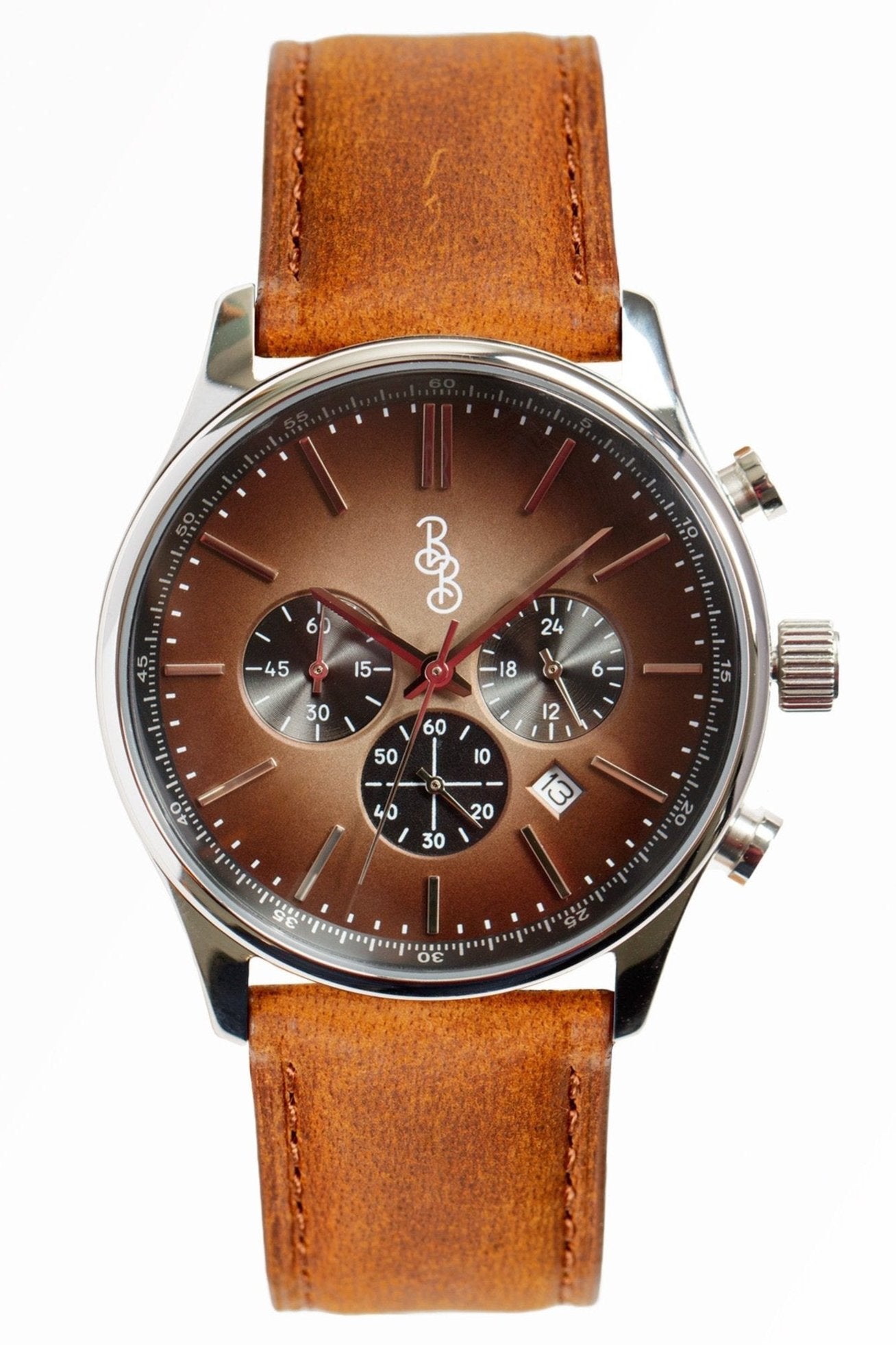 Brown Retro Chronograph - The Beyond Boring Watch Company - Flyclothing LLC