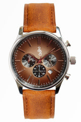 Brown Retro Chronograph - The Beyond Boring Watch Company - Flyclothing LLC