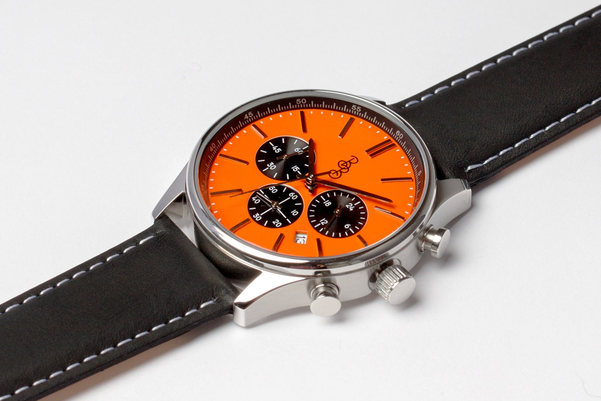Orange and Black Chronograph - The Beyond Boring Watch Company - Flyclothing LLC