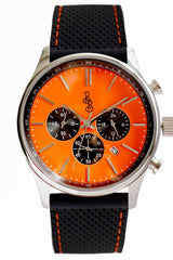 Orange and Black Chronograph - The Beyond Boring Watch Company - Flyclothing LLC