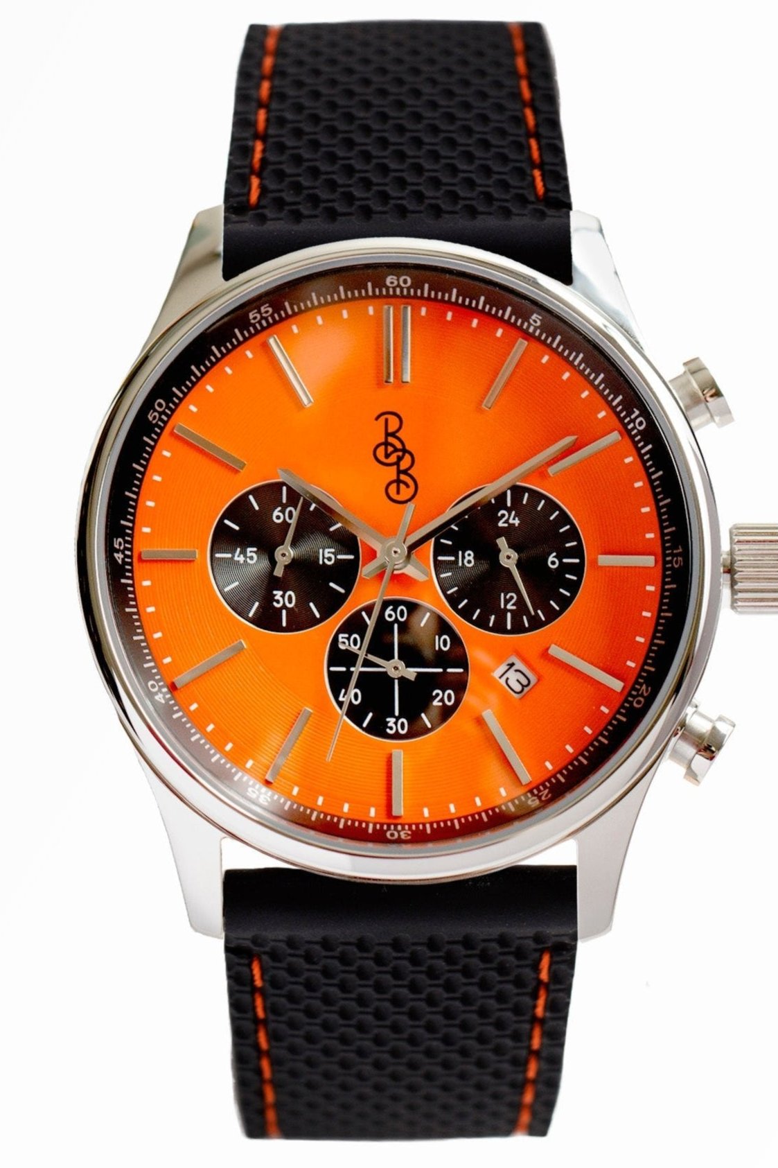 Orange and Black Chronograph - The Beyond Boring Watch Company - Flyclothing LLC