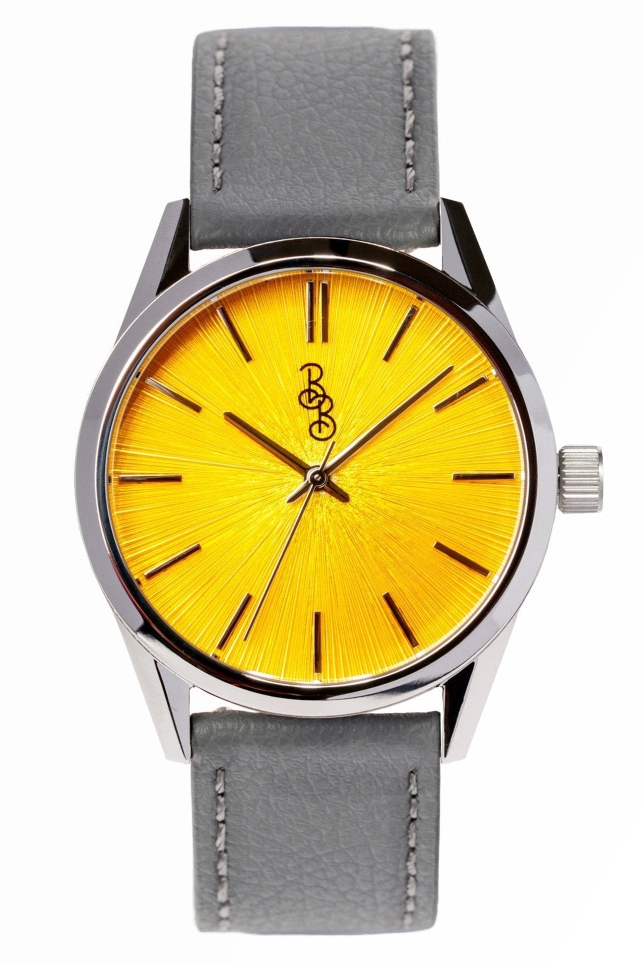 Yellow Sunburst Watch - The Beyond Boring Watch Company - Flyclothing LLC