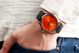 Orange Sunburst Watch - The Beyond Boring Watch Company - Flyclothing LLC