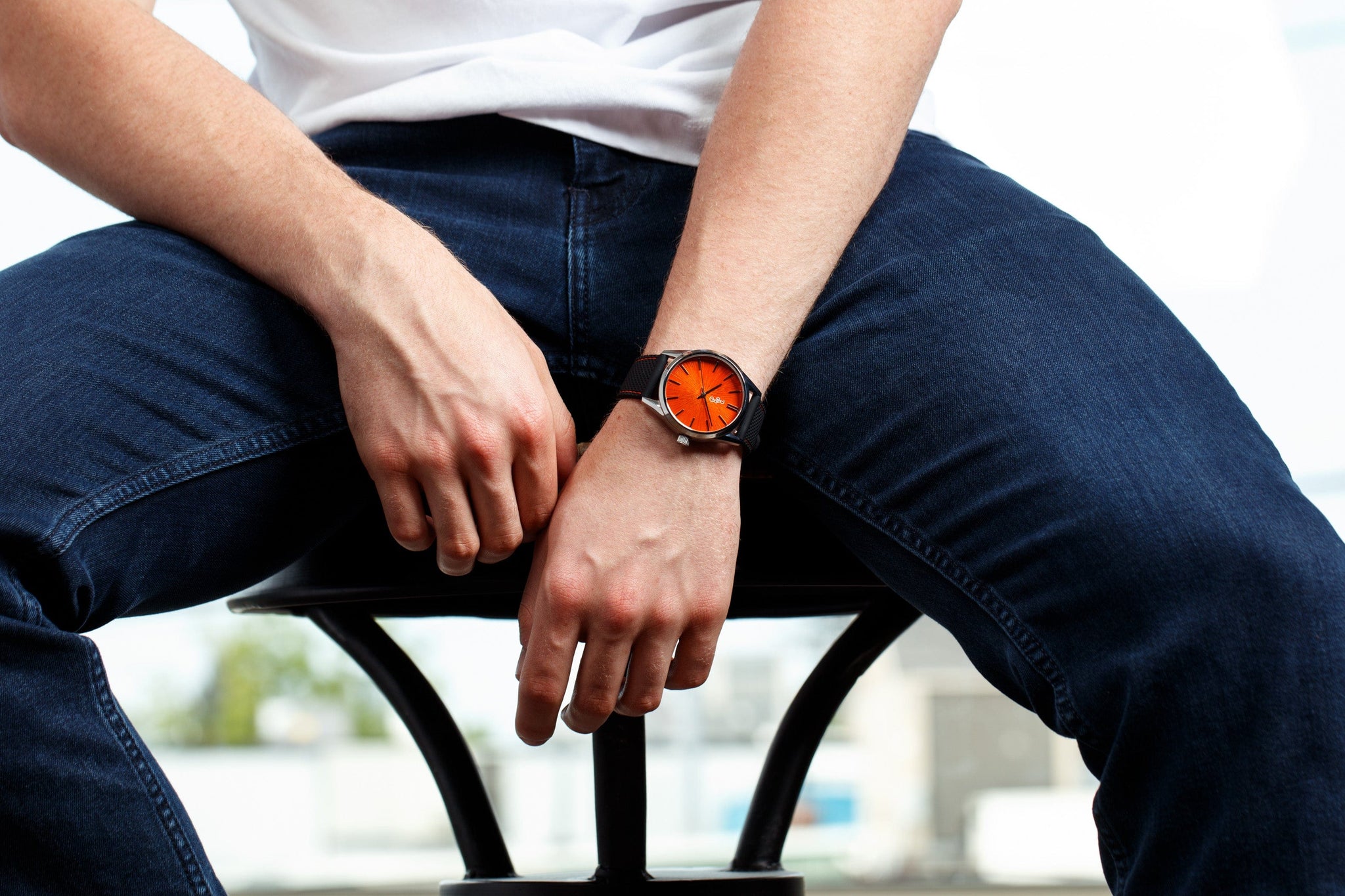 Orange Sunburst Watch - The Beyond Boring Watch Company - Flyclothing LLC