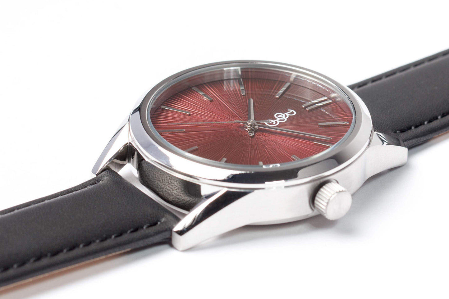Burgundy Sunburst Watch - The Beyond Boring Watch Company - Flyclothing LLC
