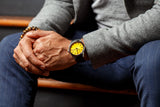 Yellow Sunburst Watch - The Beyond Boring Watch Company - Flyclothing LLC