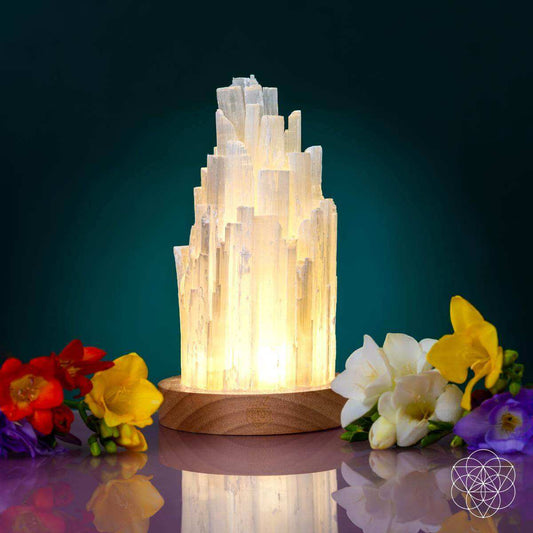 The Cleanse-All Selenite Lamp - 2 Pounds of Healing Power - Conscious Items - Flyclothing LLC