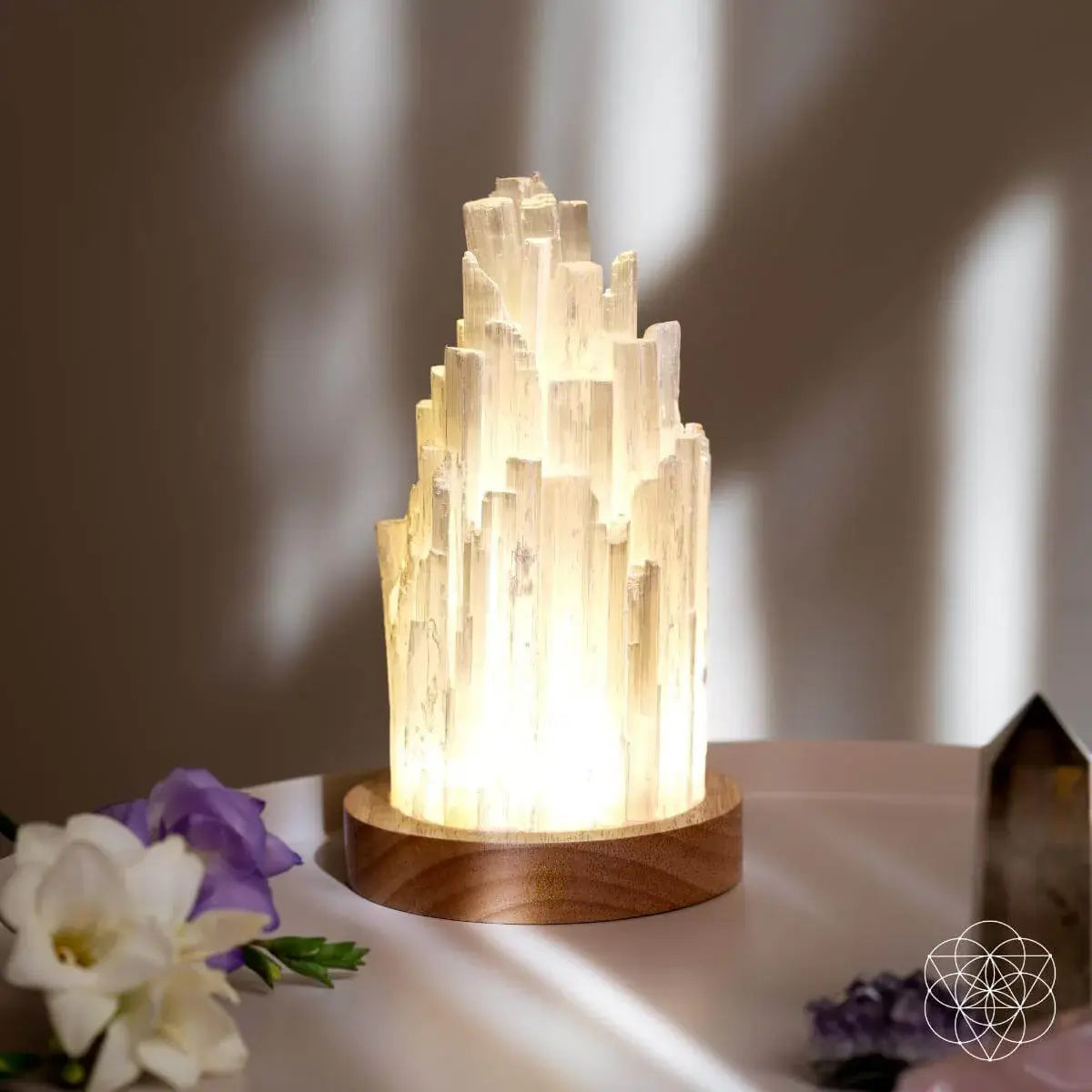 The Cleanse-All Selenite Lamp - 2 Pounds of Healing Power - Conscious Items - Flyclothing LLC