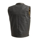 The Cut Men's Motorcycle Leather Vest, Multiple Color Options - First Manufacturing Company - Flyclothing LLC