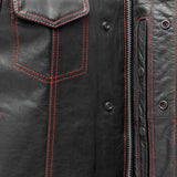 The Cut Men's Motorcycle Leather Vest, Multiple Color Options - First Manufacturing Company - Flyclothing LLC