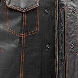 The Cut Men's Motorcycle Leather Vest, Multiple Color Options - First Manufacturing Company - Flyclothing LLC