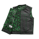 The Cut Men's Motorcycle Leather Vest, Multiple Color Options - First Manufacturing Company - Flyclothing LLC