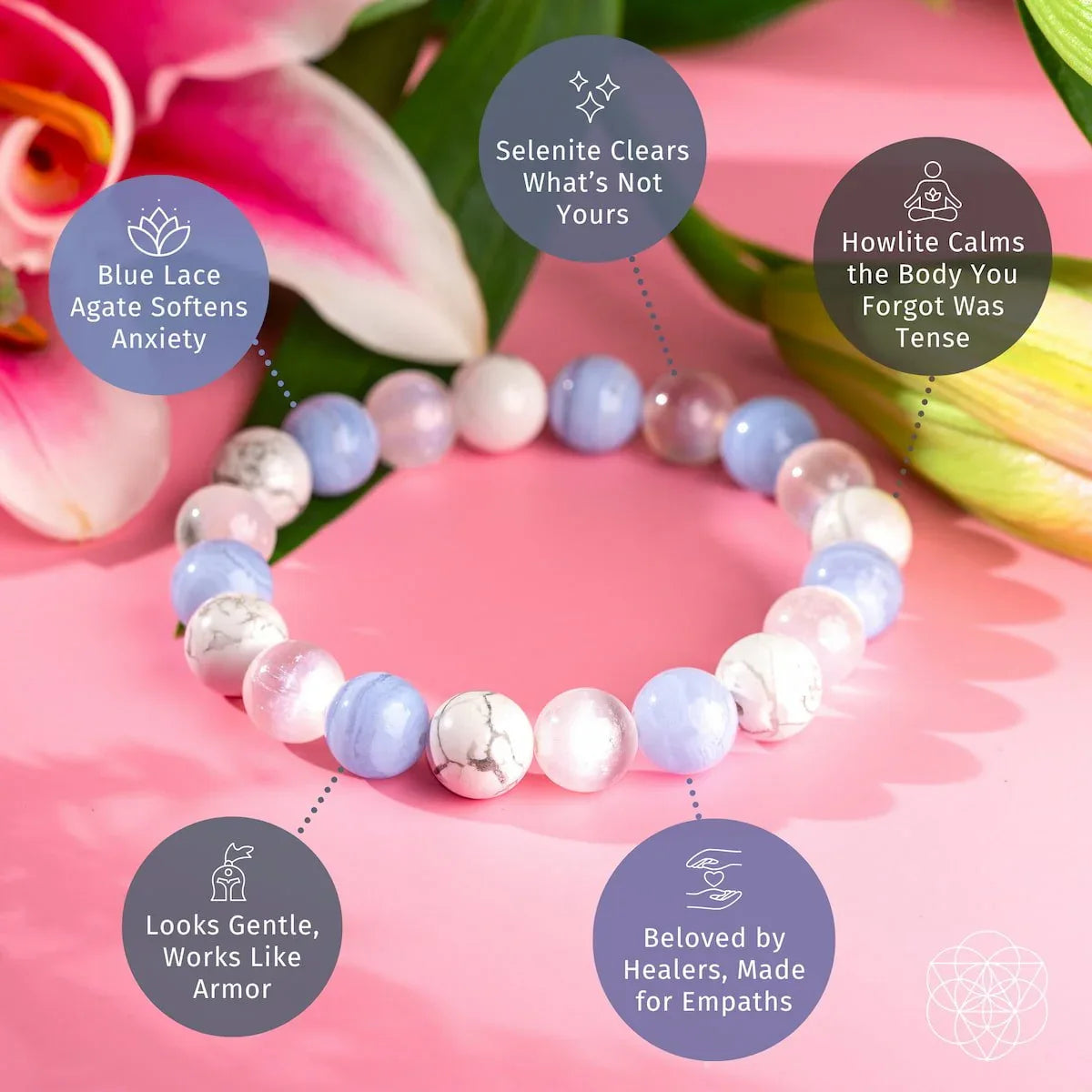 The Empath’s Trio - Daily Reset Bracelet - Conscious Items - Flyclothing LLC