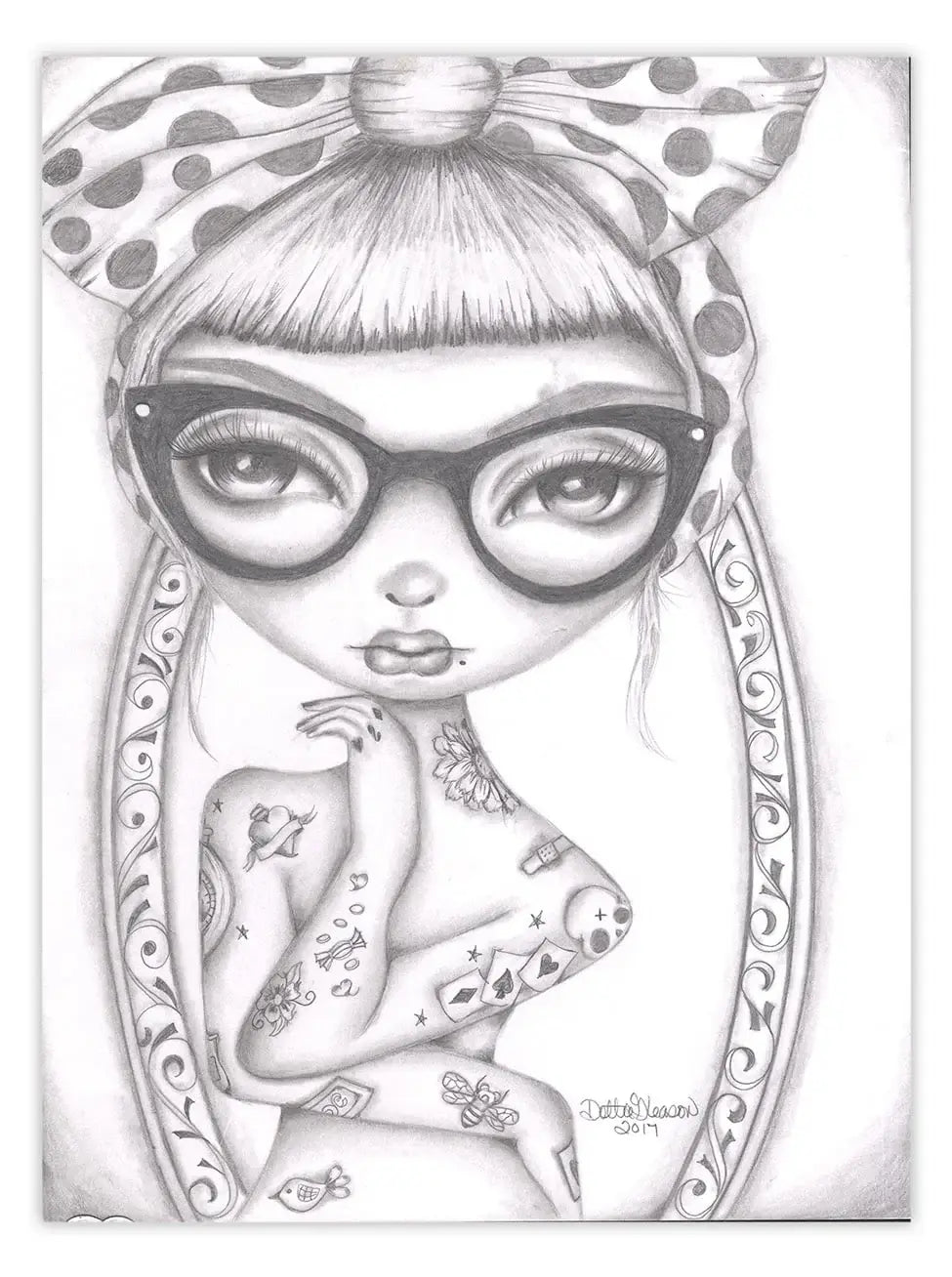 Black Market Art Company The Life Of A Pin Up Print - Black Market Art Company - Flyclothing LLC