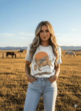 The Sunset Cowboy Rider Graphic Tee - Wild Junkie - Flyclothing LLC