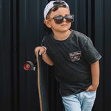 THE MAVERICKS TEE - FADED BLACK