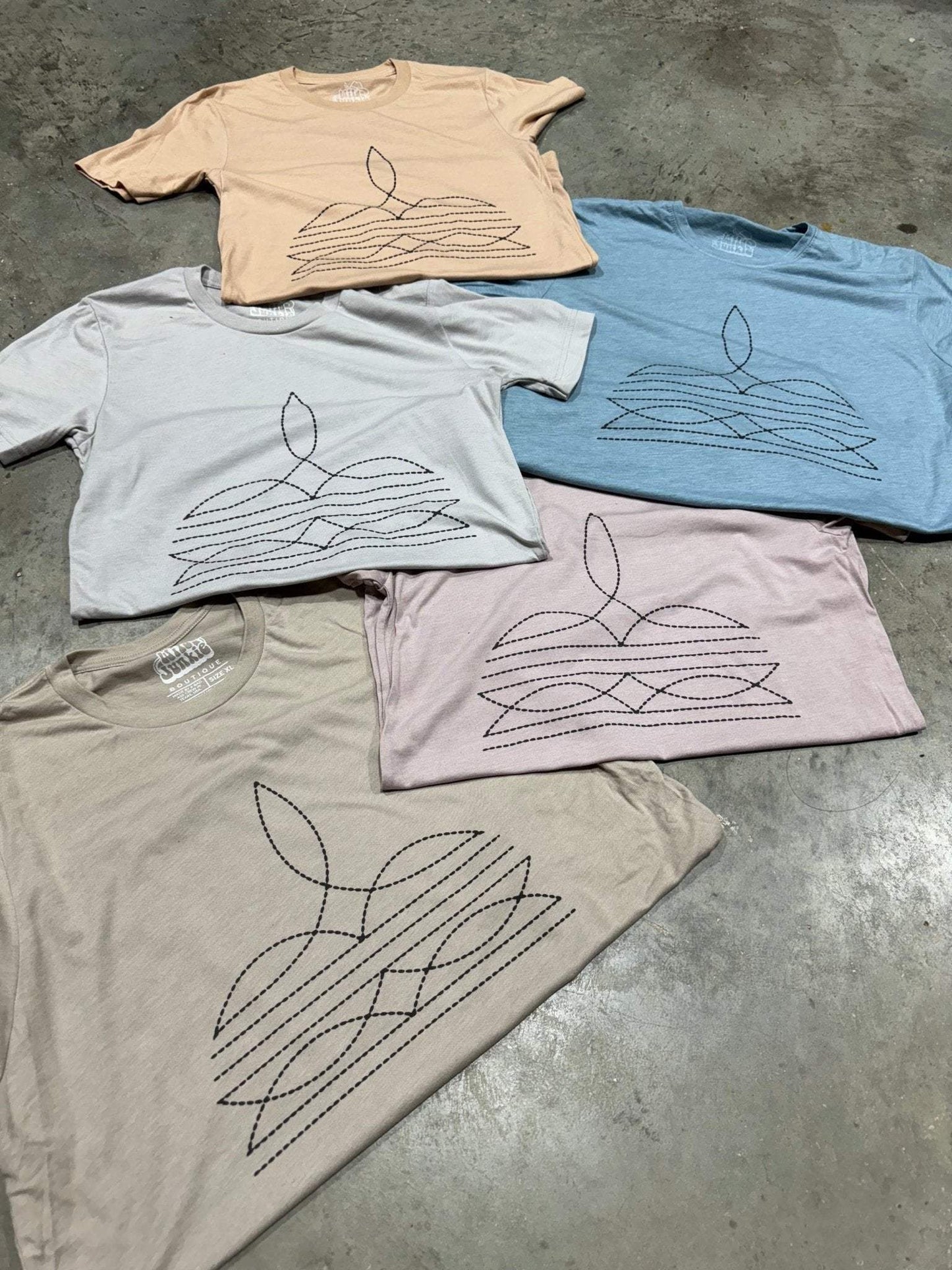 The Original, Viral Boot Stitch Western Graphic Tee - Pink - Wild Junkie - Flyclothing LLC