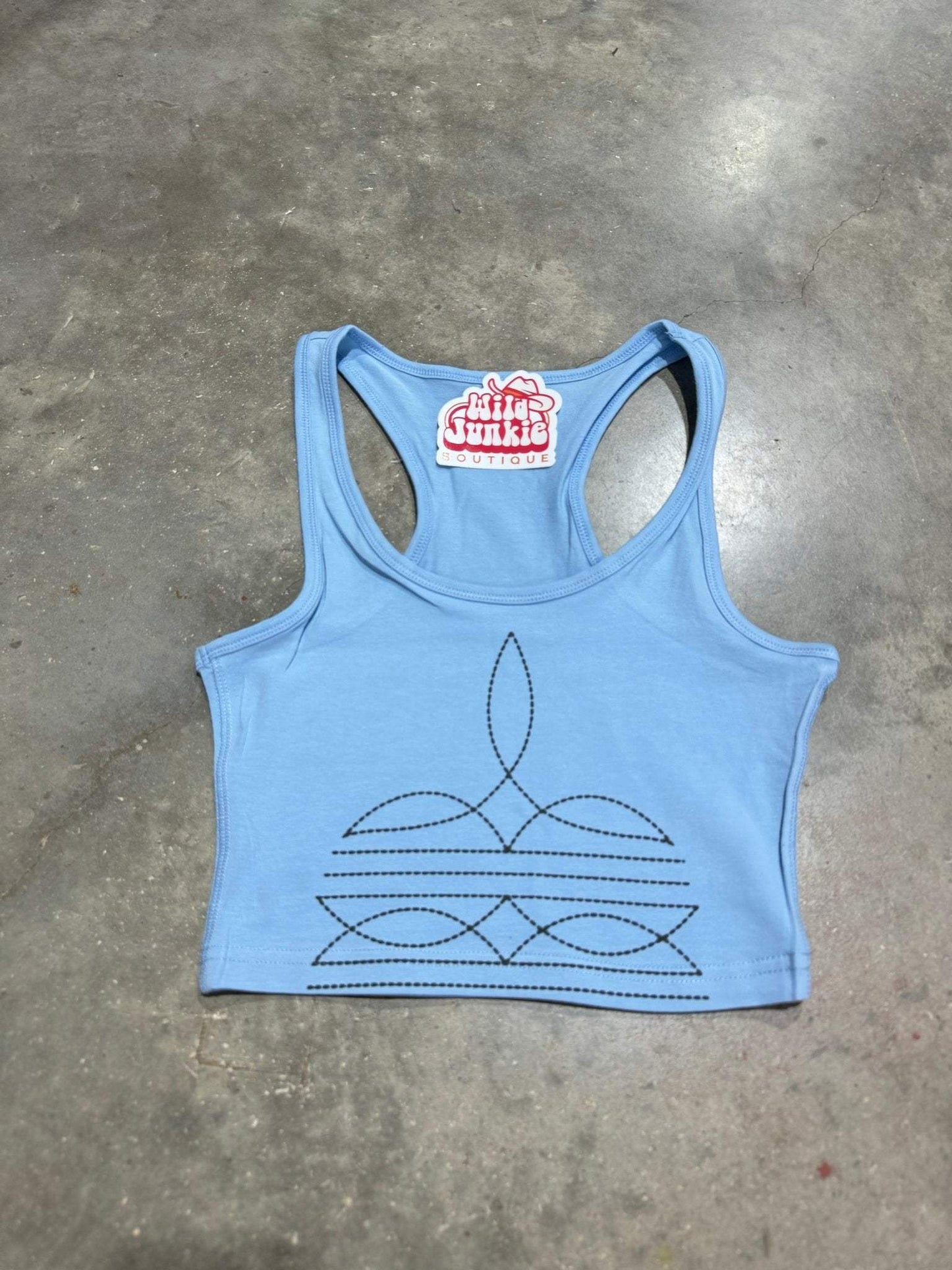 The Original, Viral Boot Stitch Western Tank Top - Wild Junkie - Flyclothing LLC