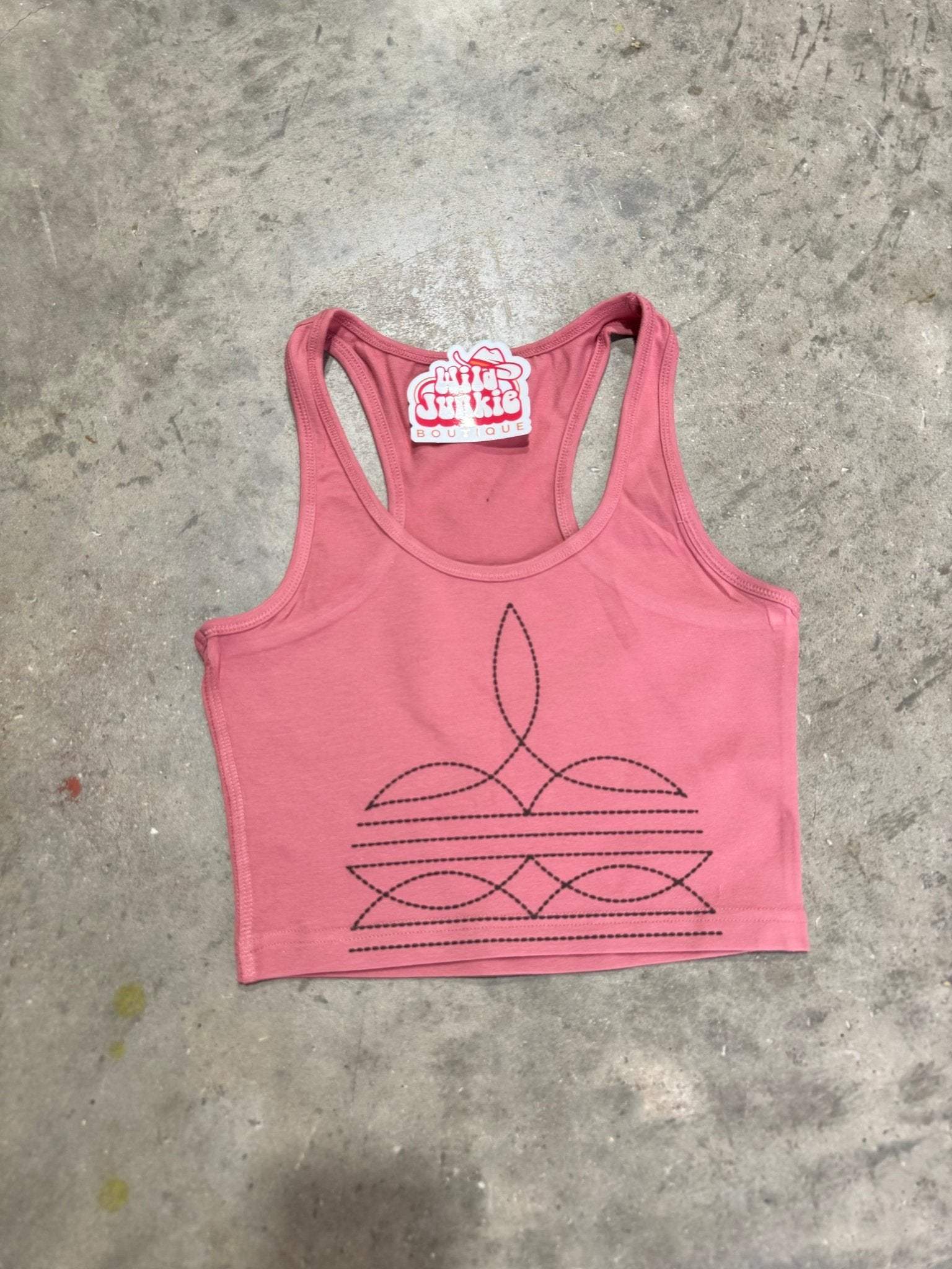 The Original, Viral Boot Stitch Western Tank Top - Wild Junkie - Flyclothing LLC