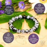 The Pattern Breaker – Snowflake Obsidian Bracelet - Conscious Items - Flyclothing LLC