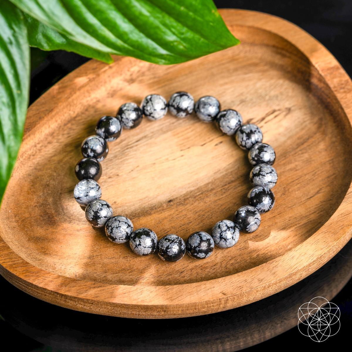 The Pattern Breaker – Snowflake Obsidian Bracelet - Conscious Items - Flyclothing LLC