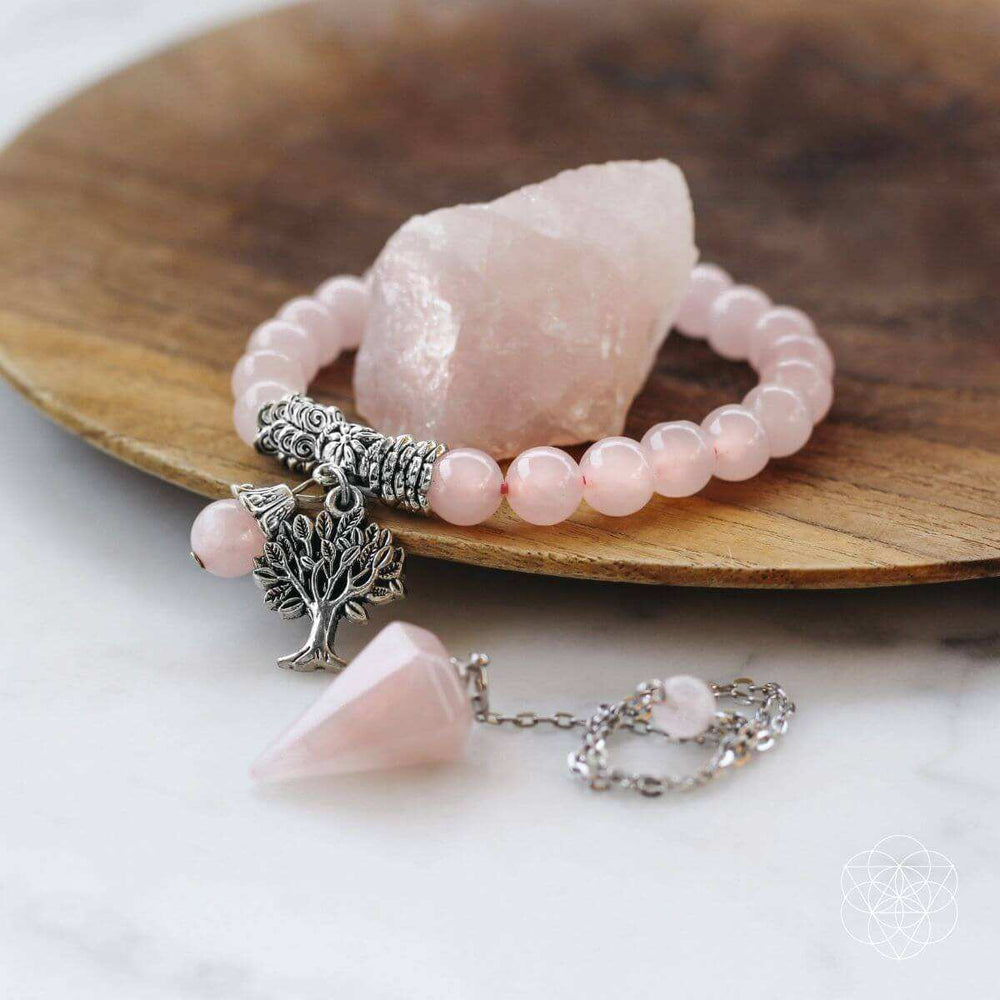 The Rose Quartz Healing Crystal Set - Conscious Items - Flyclothing LLC
