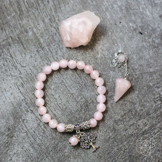 The Rose Quartz Healing Crystal Set - Conscious Items - Flyclothing LLC