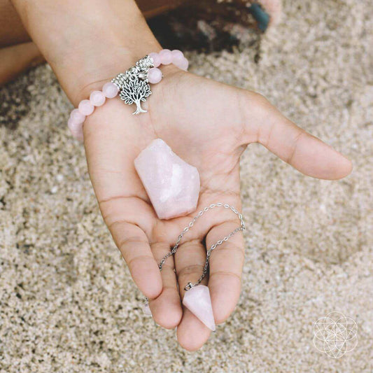 The Rose Quartz Healing Crystal Set - Conscious Items - Flyclothing LLC