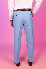 The Stratosphere | Powder Blue Suit Pants - Shinesty - Flyclothing LLC