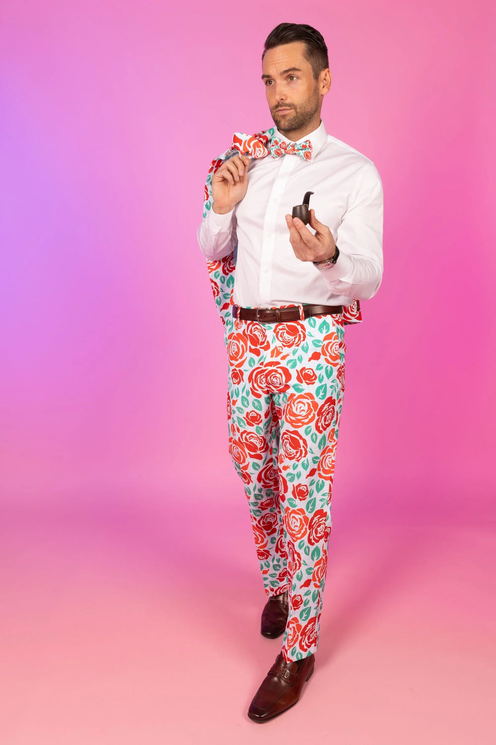The Win By A Rose | Derby Roses Suit Pants - Shinesty - Flyclothing LLC