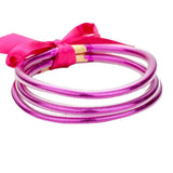 Three Pieces Glitter Jelly Tube Bangle Bracelets - Madeline Love - Flyclothing LLC