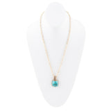Three Turquoise Stone Necklace