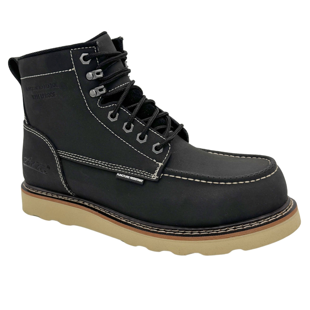 adtec speedster mens 6 moc toe black leather composite toe waterproof puncture resistant eh slip resistant 9264