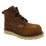 Adtec Legacy Pro: Women's 6" Moc Toe Work Boot: Whiskey Brown - [COMPOSITE TOE, EH, SRO]