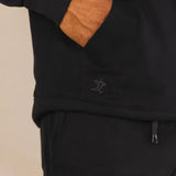 The Threat Level Midnight | Black Sexy Terry™ Men’s Lounge Hoodie - Shinesty - Flyclothing LLC