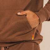 The Mustang | Brown Sexy Terry™ Men’s Lounge Hoodie - Shinesty - Flyclothing LLC