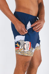 The Tidal Lager | Beer Surfer Ball Hammock® Pouch 5" Swim Trunks - Shinesty - Flyclothing LLC