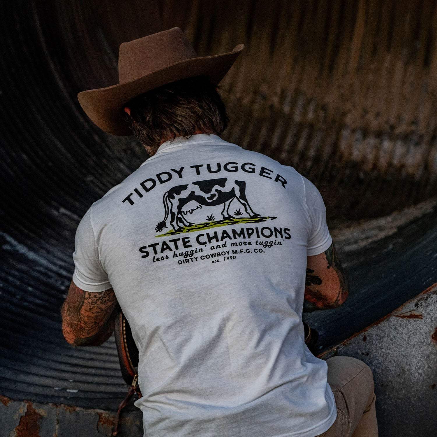 Tiddy Tugger State Champions Men's T-Shirt - DIRTY COWBOY USA - Flyclothing LLC