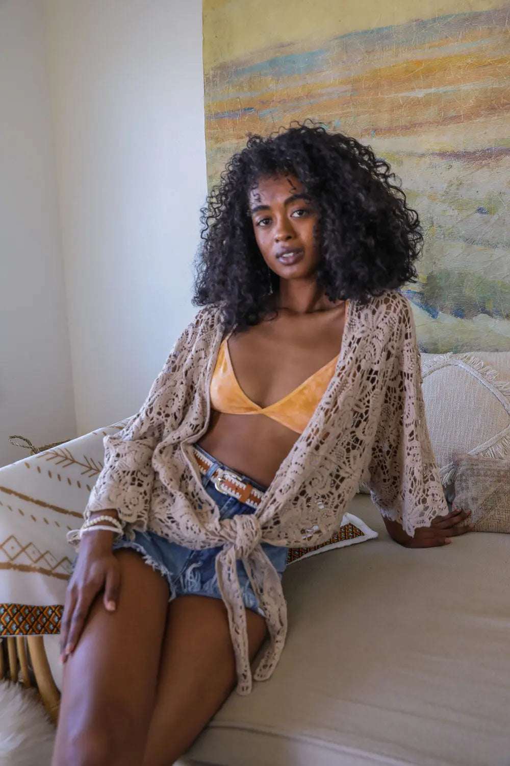 Tie-Dye Triangle Style Bralette - Boho Clothing and Accessories - Flyclothing LLC