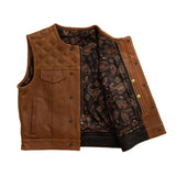 Timber Men's motorcycle leather vest (limited edition) - First Manufacturing Company - Flyclothing LLC