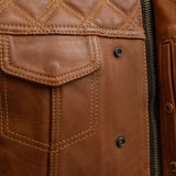 Timber Men's motorcycle leather vest (limited edition) - First Manufacturing Company - Flyclothing LLC