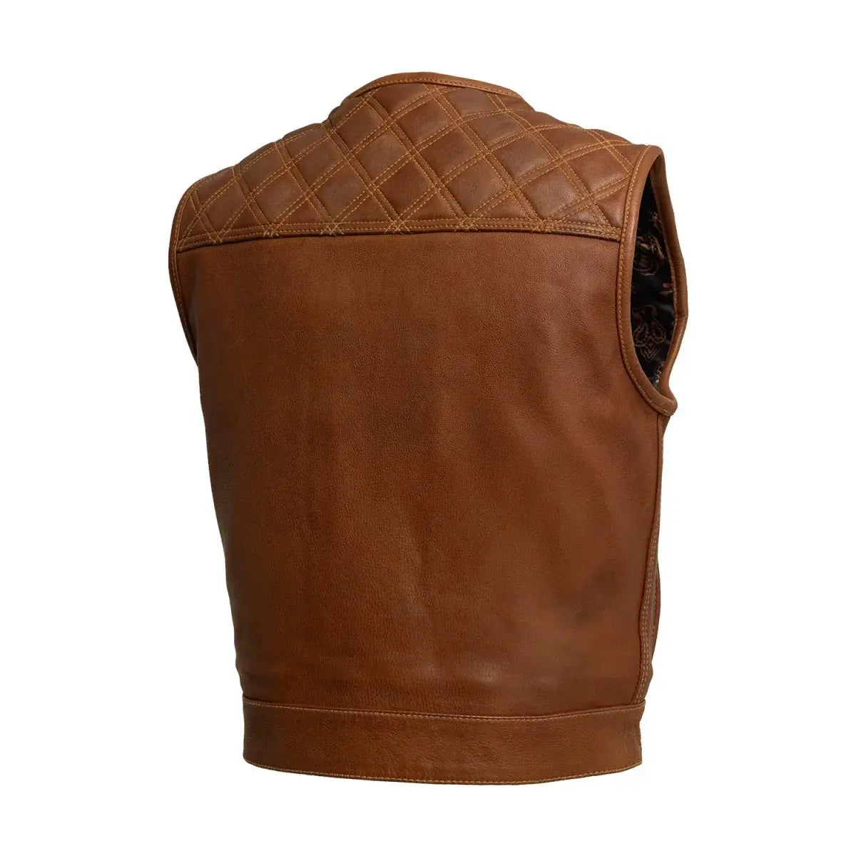 Timber Men's motorcycle leather vest (limited edition) - First Manufacturing Company - Flyclothing LLC