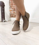 Tina Sneakers in Taupe - Naughty Monkey - Flyclothing LLC