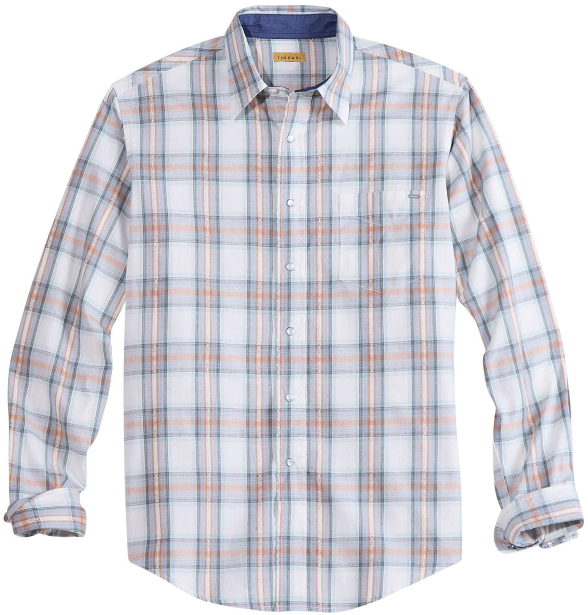 Tin Haul Mens Tupelo Plaid Long Sleeve Snap Western Shirt - Tin Haul - Flyclothing LLC